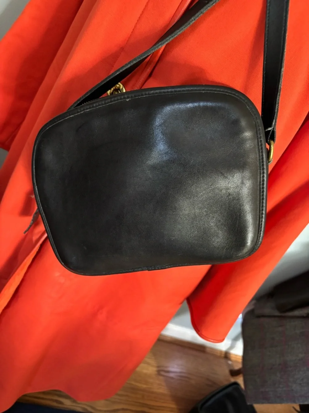 Vintage Coach Lewiston crossbody bag -black glove tanned leather - Picture 8 of 11